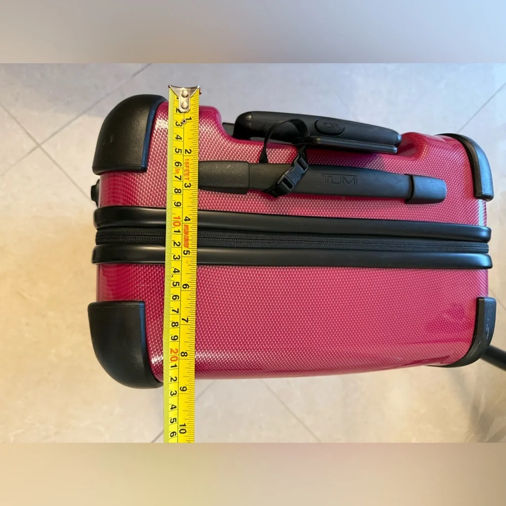Tumi Pink Carry On Suitcase - Picture 9 of 10